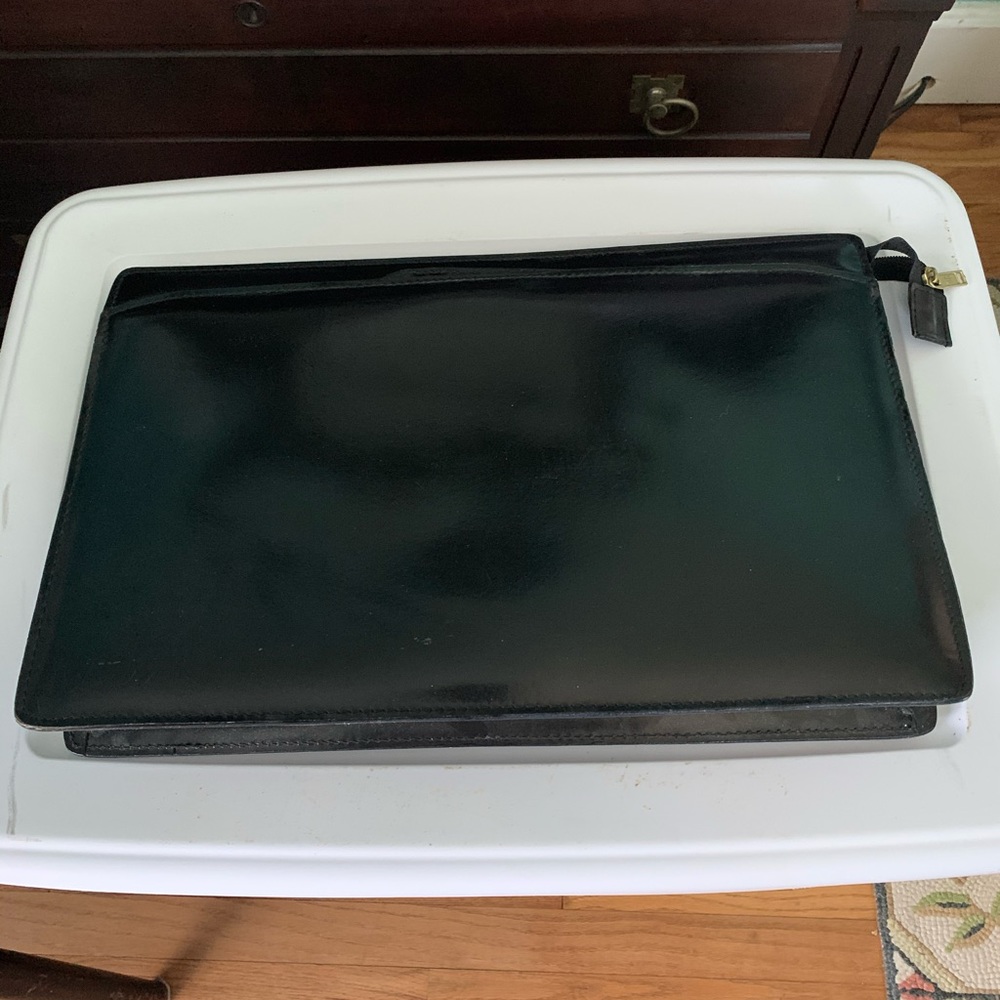 Black briefcase